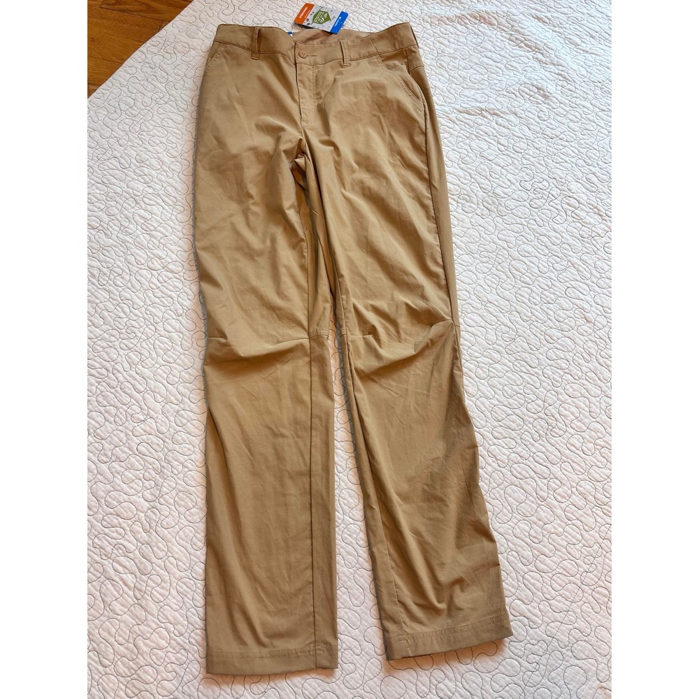 Columbia Leslie Falls Pant II Womens 8 Regular British Tan Straight Leg